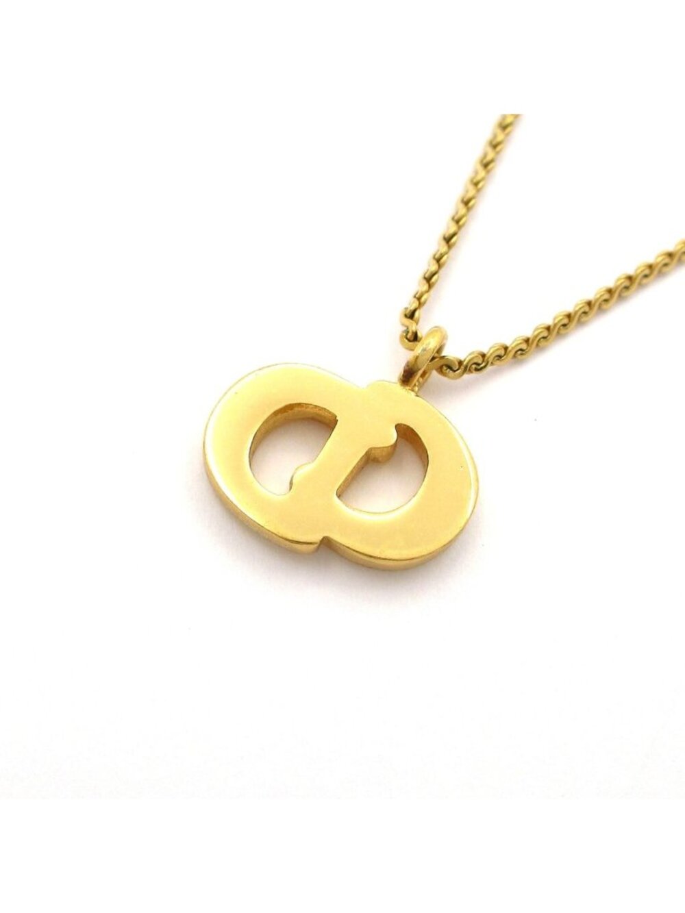Dior Necklace Gold CD Logo - Picture 3 of 5